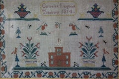 Antique Sampler, 1814, by Christian Langford