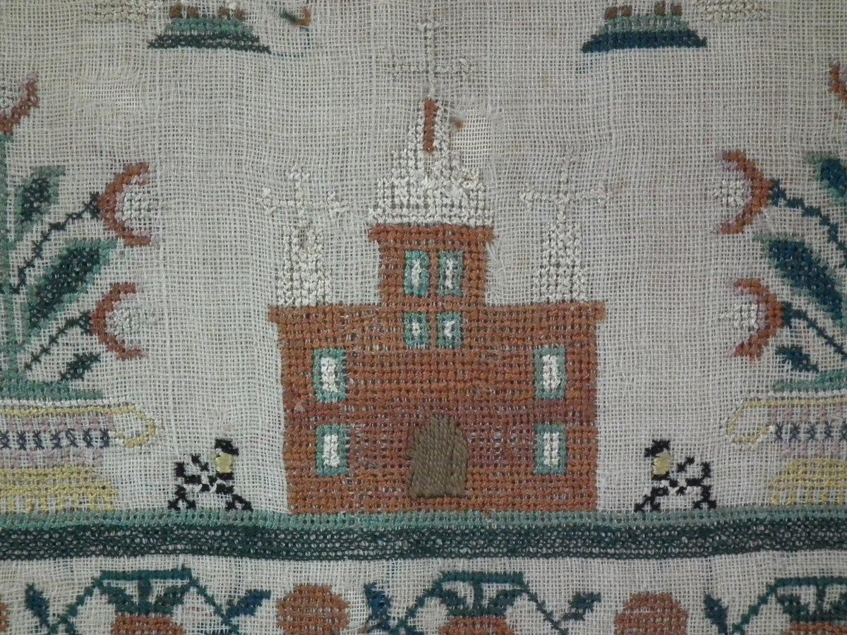 Antique Sampler, 1814, by Christian Langford In Good Condition In Chelmsford, Essex