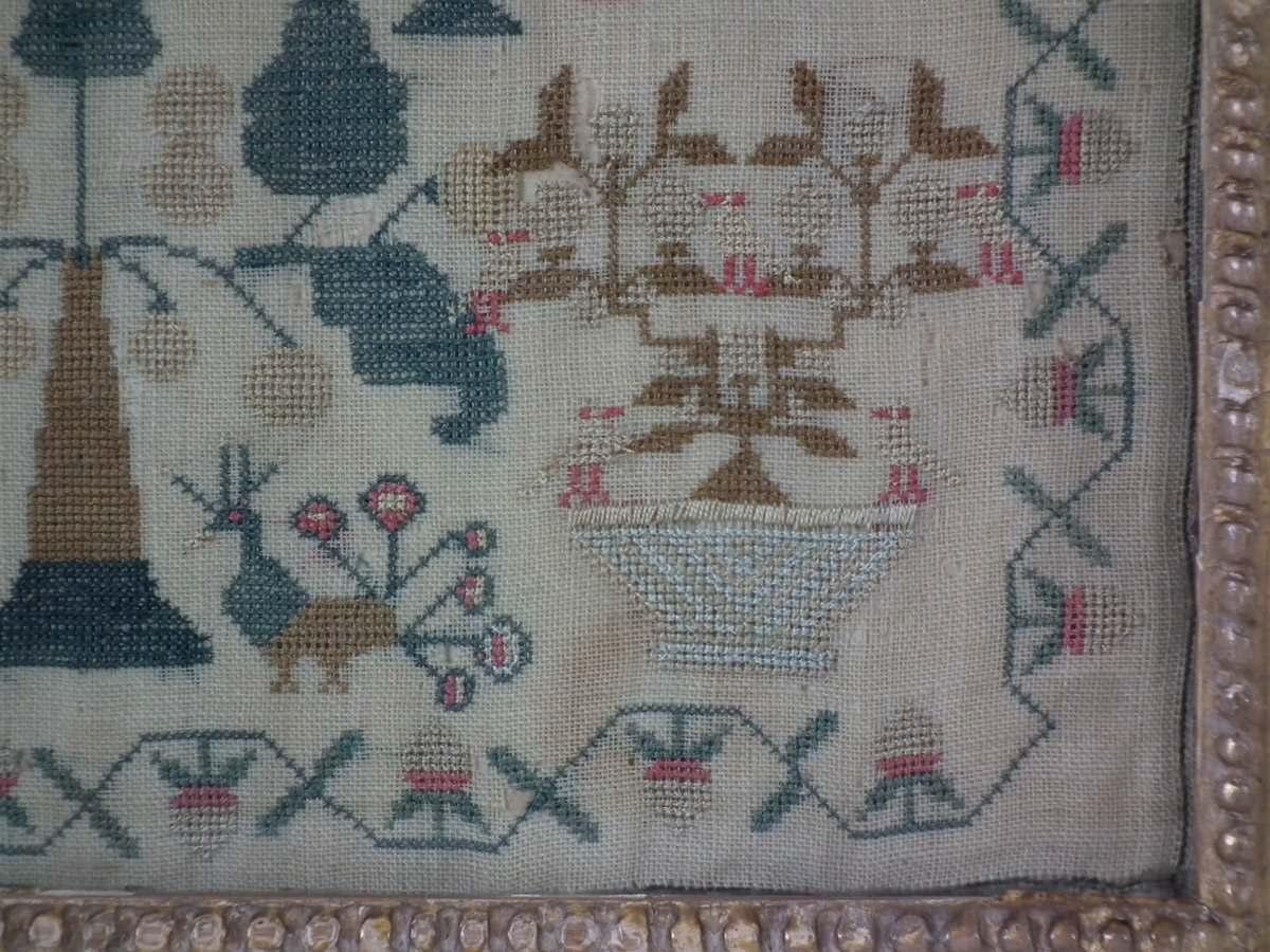 Early 19th Century Antique Sampler, 1814, by Phoebe Shorten Aged 7