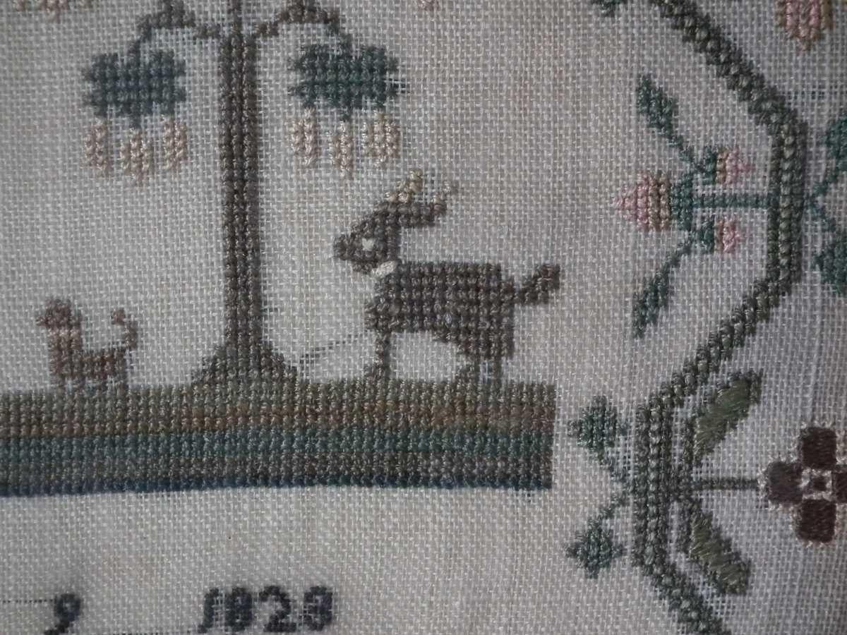 Antique Sampler, 1823, by Elizabeth Ewen 3