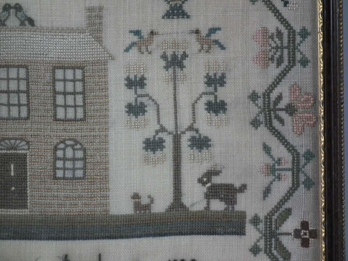 Textile Antique Sampler, 1823, by Elizabeth Ewen