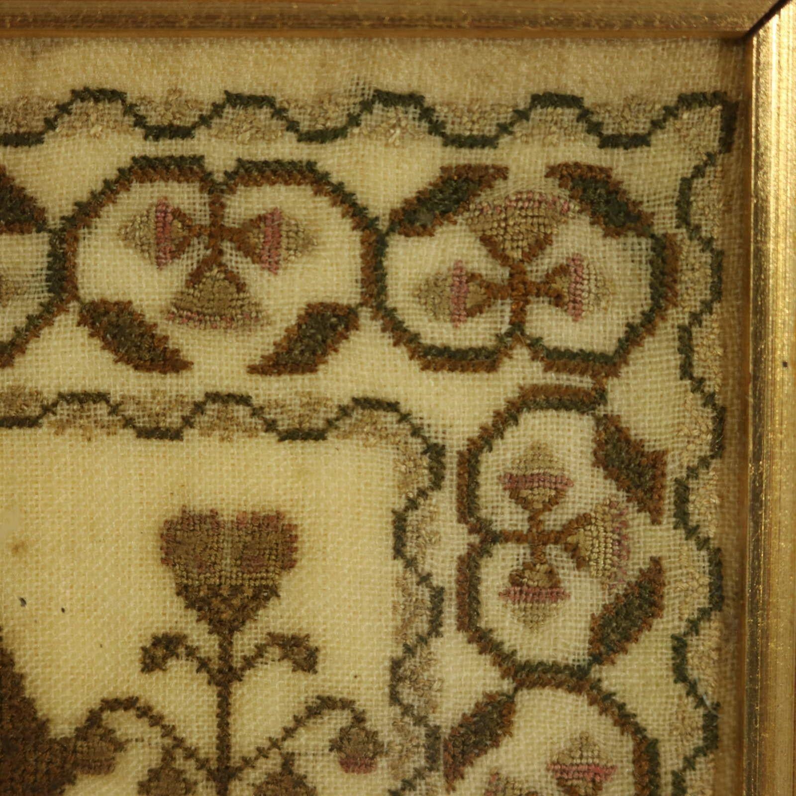 Antique Sampler, 1824, by Mary Richards aged 13 5