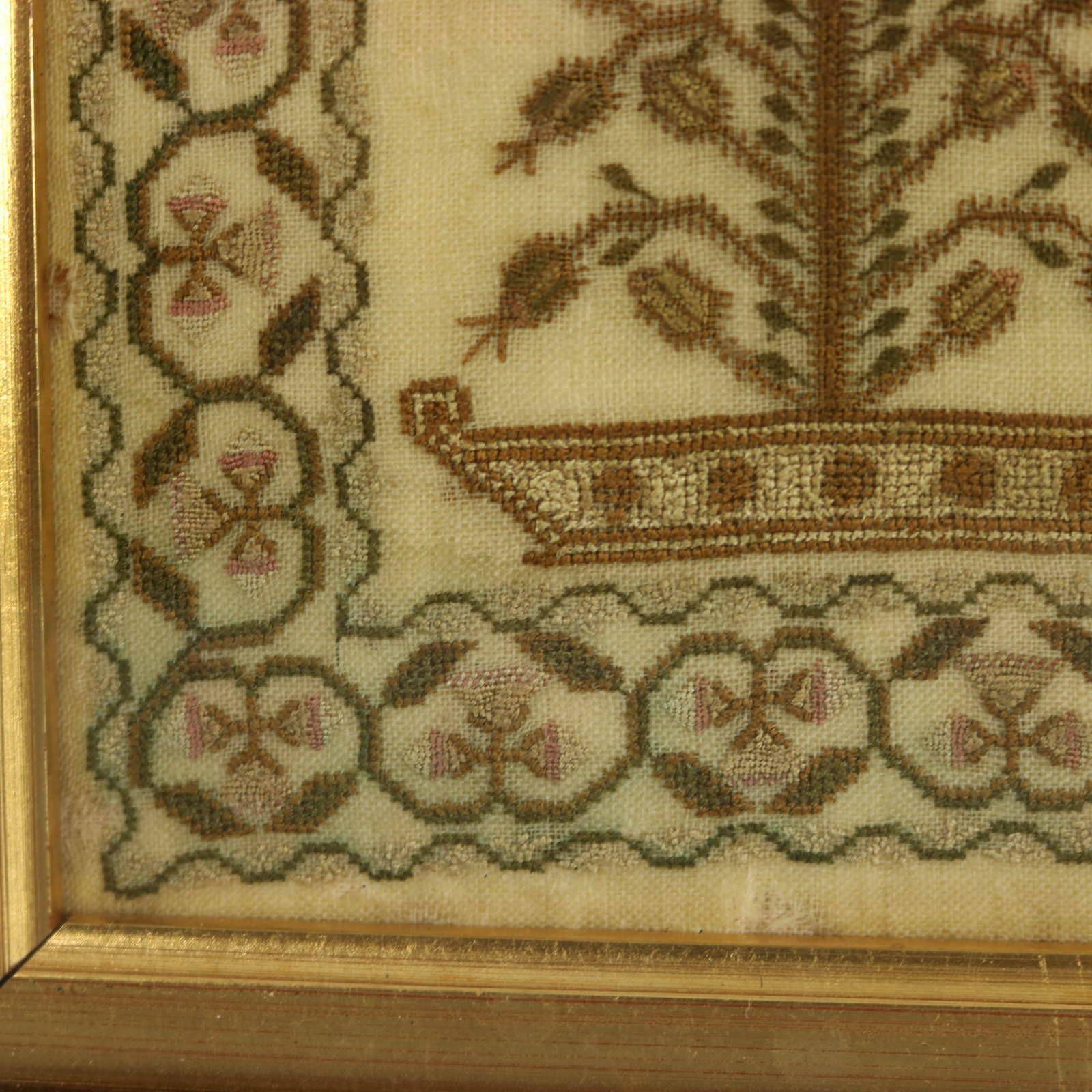 Antique Sampler, 1824, by Mary Richards aged 13 8