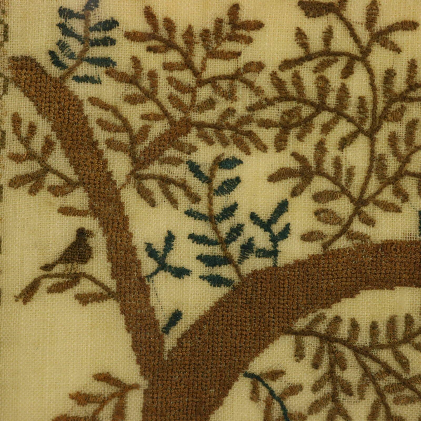 Linen Antique Sampler, 1824, by Mary Richards aged 13