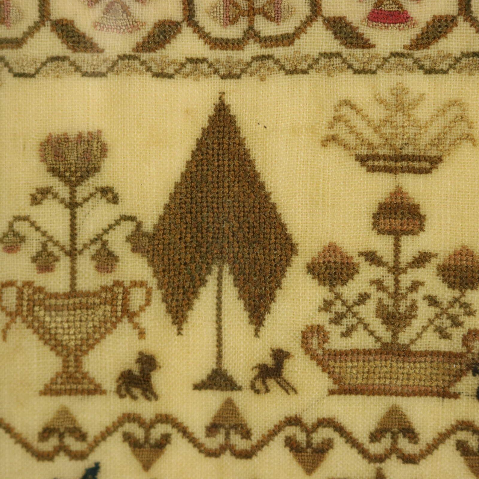 Antique Sampler, 1824, by Mary Richards aged 13 2