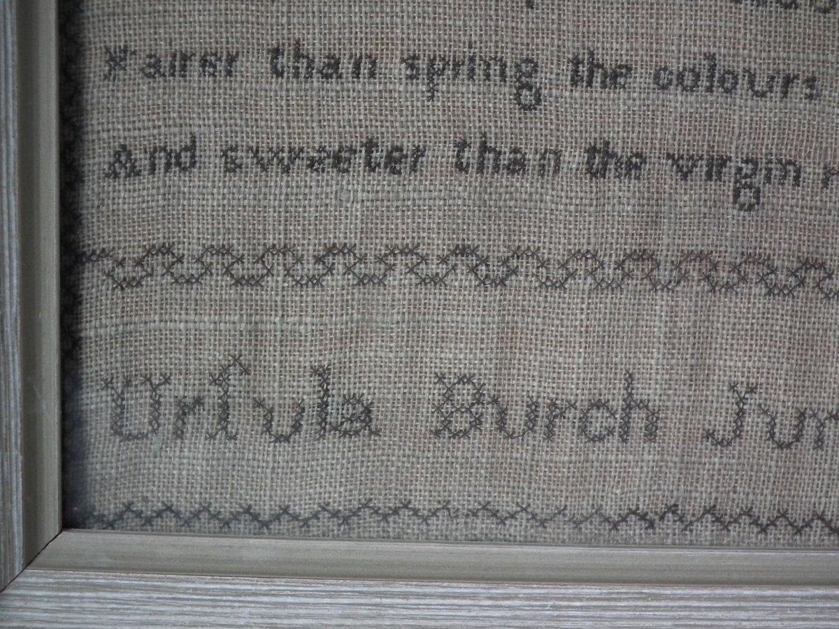 Antique Sampler, 1824 by Ursula Burch 1