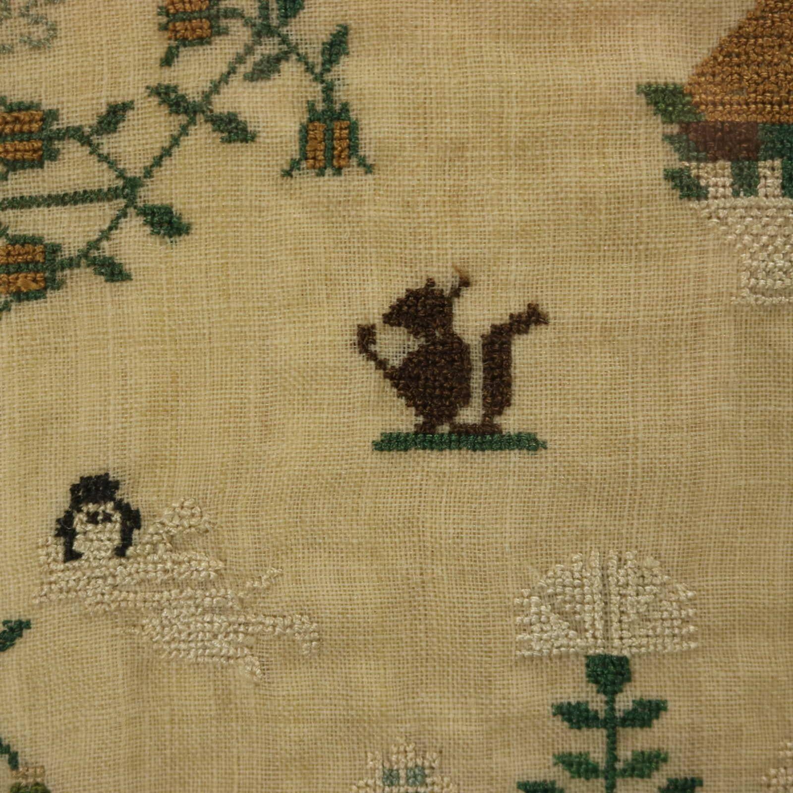 Antique Sampler, 1825, by Mary Walter For Sale 6