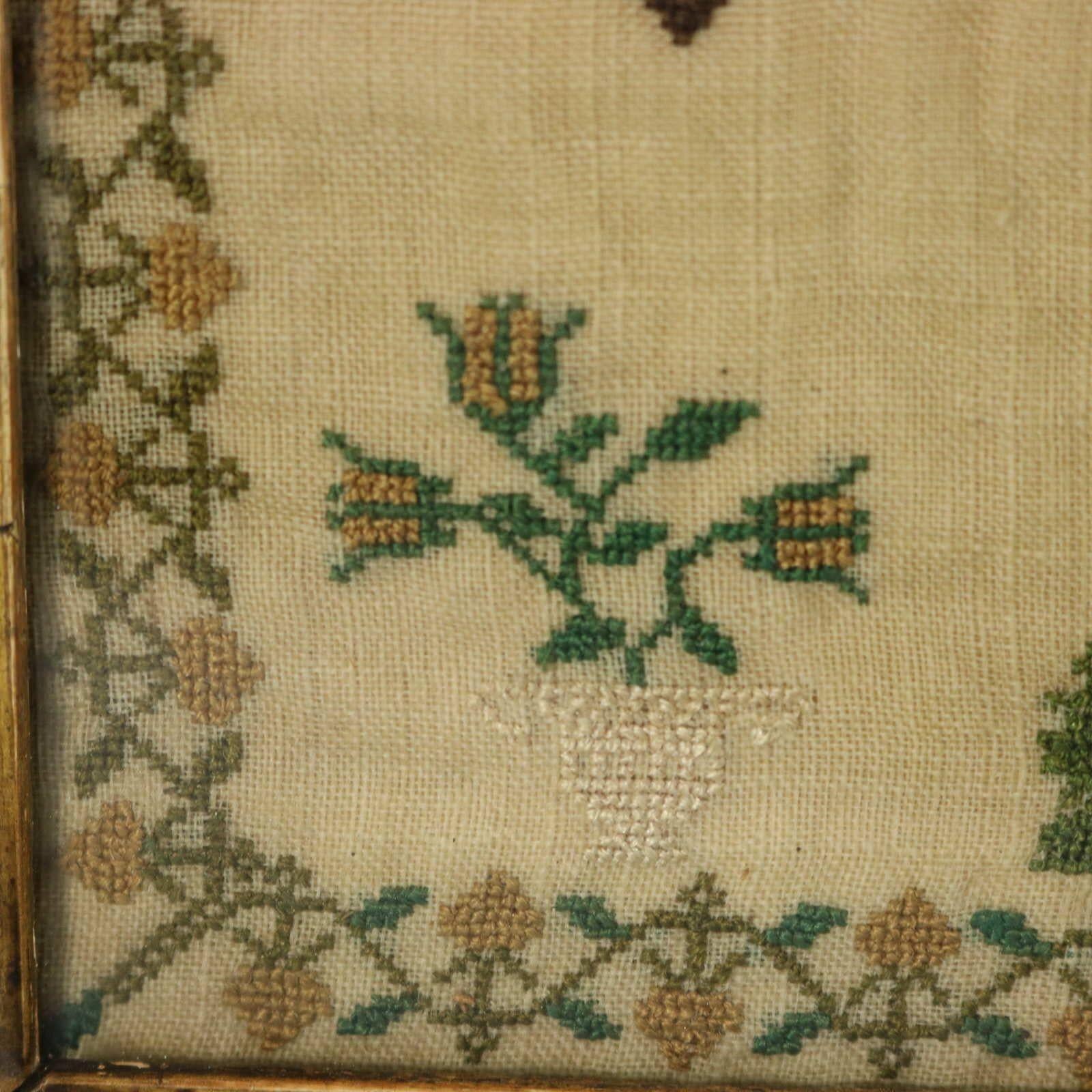 Antique Sampler, 1825, by Mary Walter For Sale 2