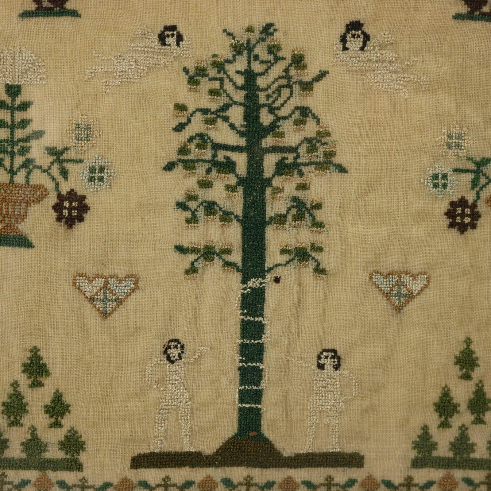 Antique Sampler, 1825, by Mary Walter For Sale 3