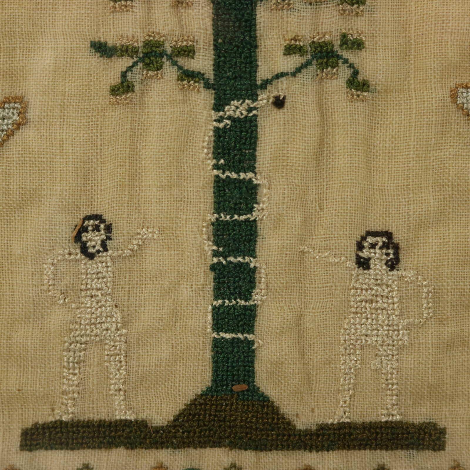 Antique Sampler, 1825, by Mary Walter For Sale 4