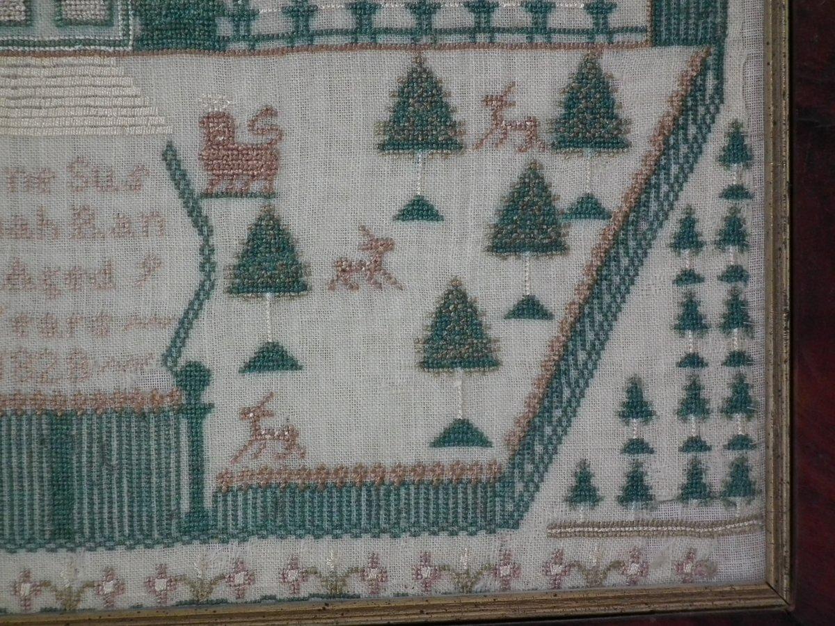 Antique Sampler, 1828, Jane Susannah Randall 3