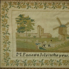 Antique Sampler, 1830, by M. Forrest