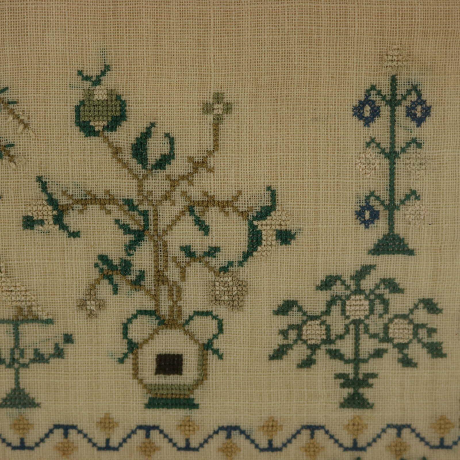 Antique Sampler, 1831, By Emma Arthey 7