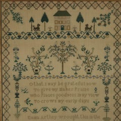 Antique Sampler, 1831, By Emma Arthey