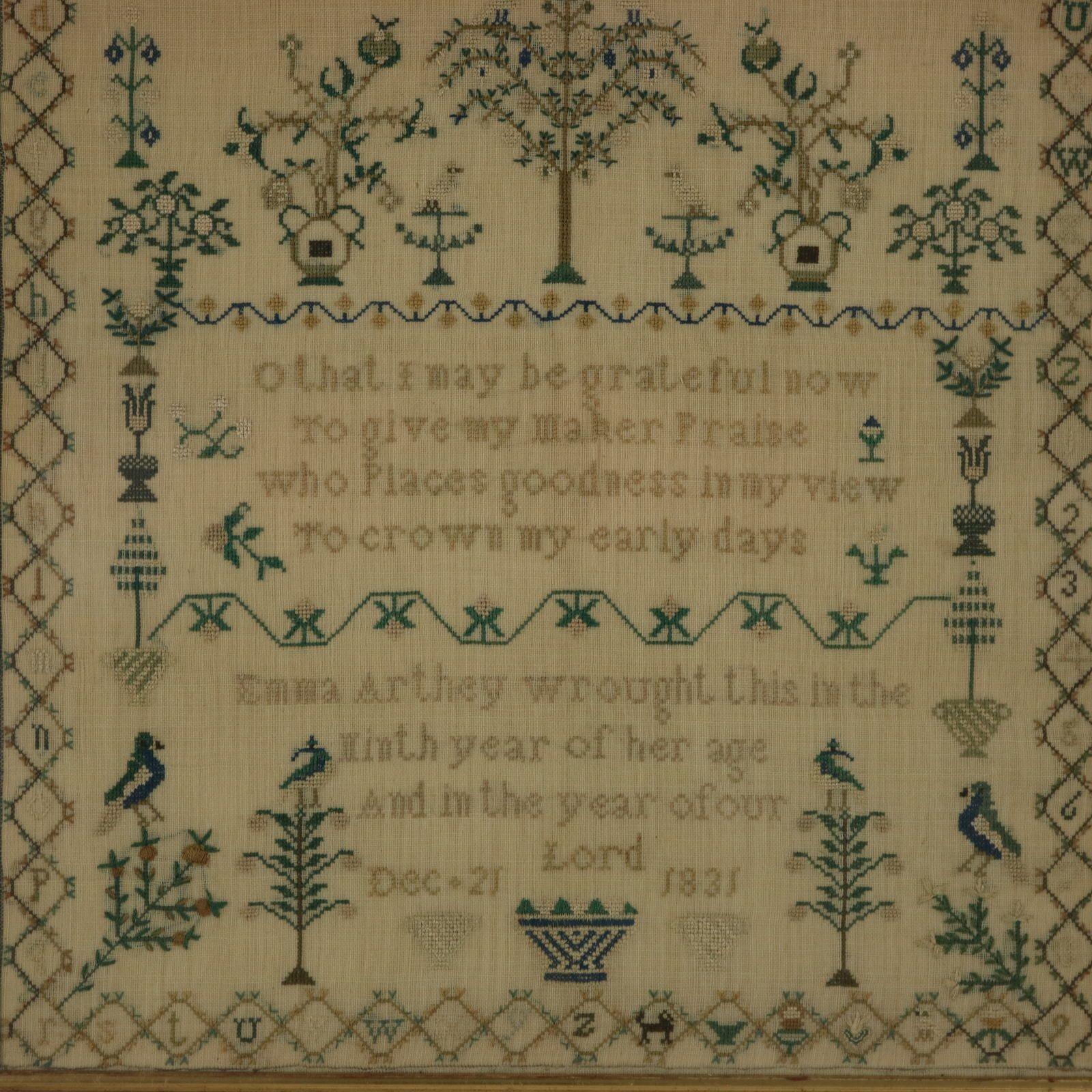 antique sampler patterns