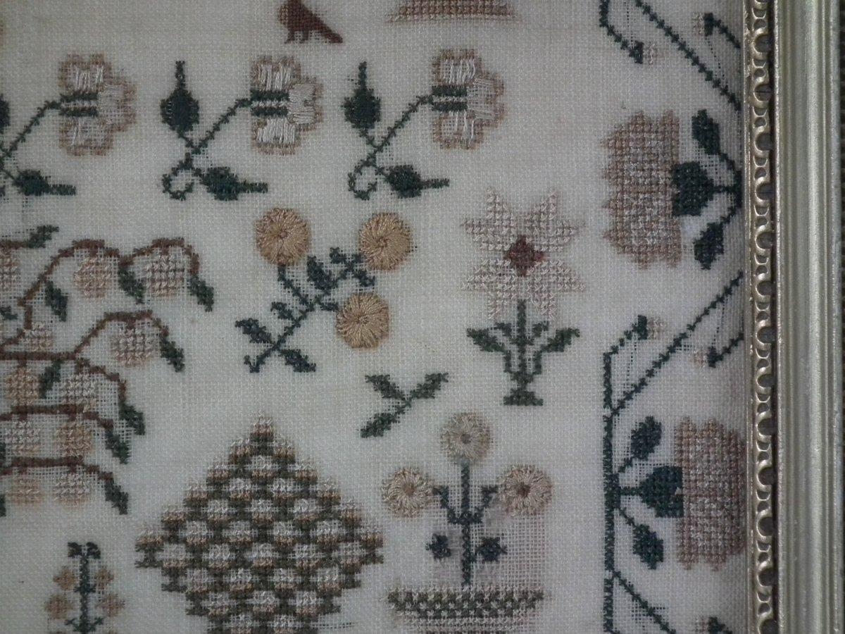 Mid-19th Century Antique Sampler, 1832, by Sarah Pountain