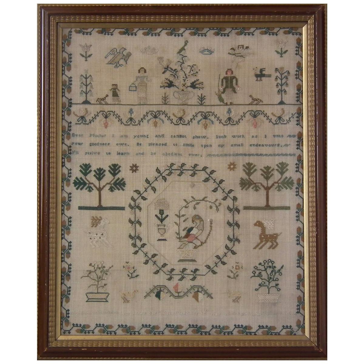Antique Sampler, 1834 by Ann Jones
