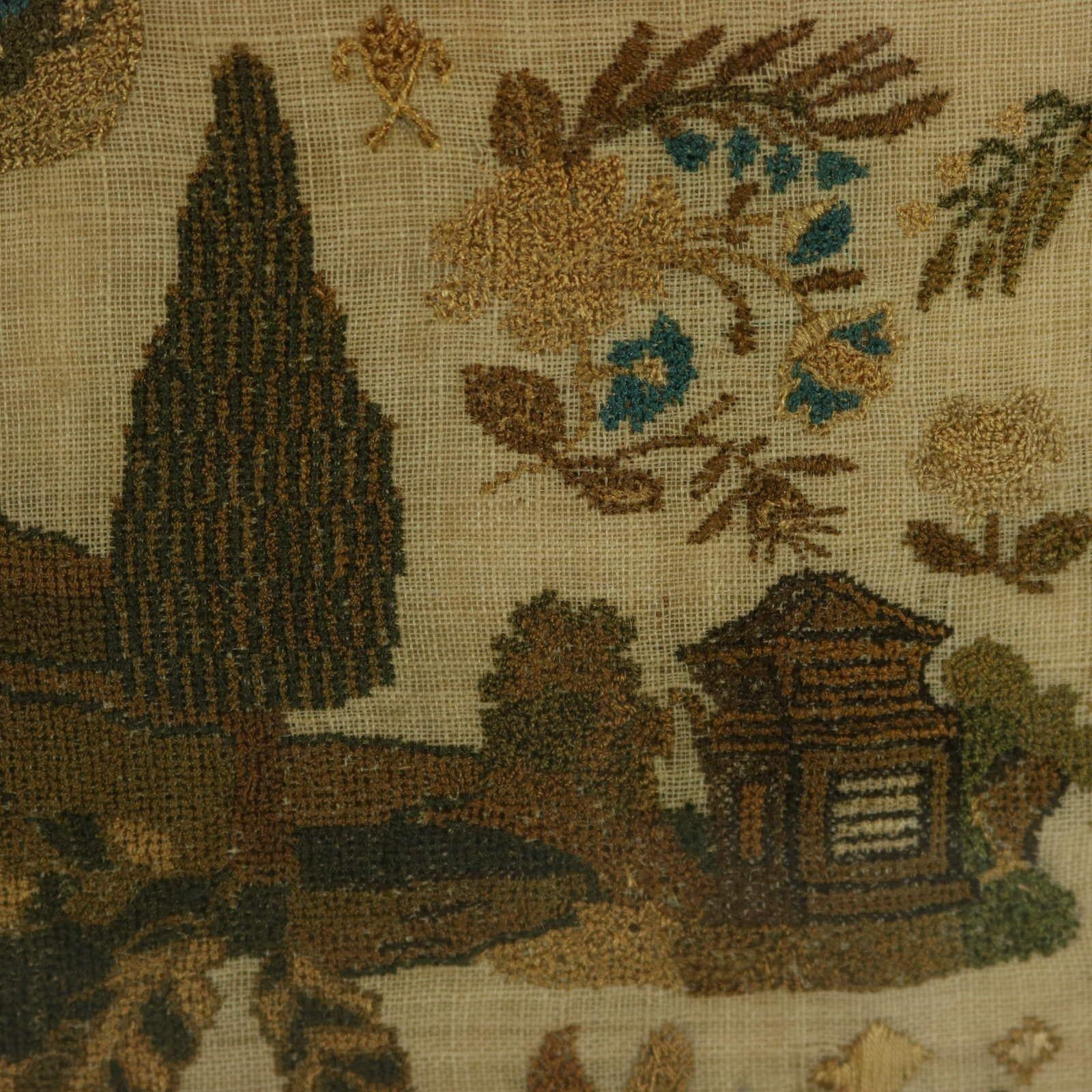 Antique Sampler, 1834, by Emma ManWaring 5