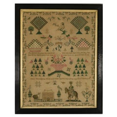 Antique Sampler, 1834, By Mary Thornhill