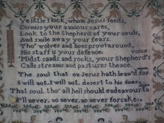 Antique Sampler, 1836, by Alis Williams