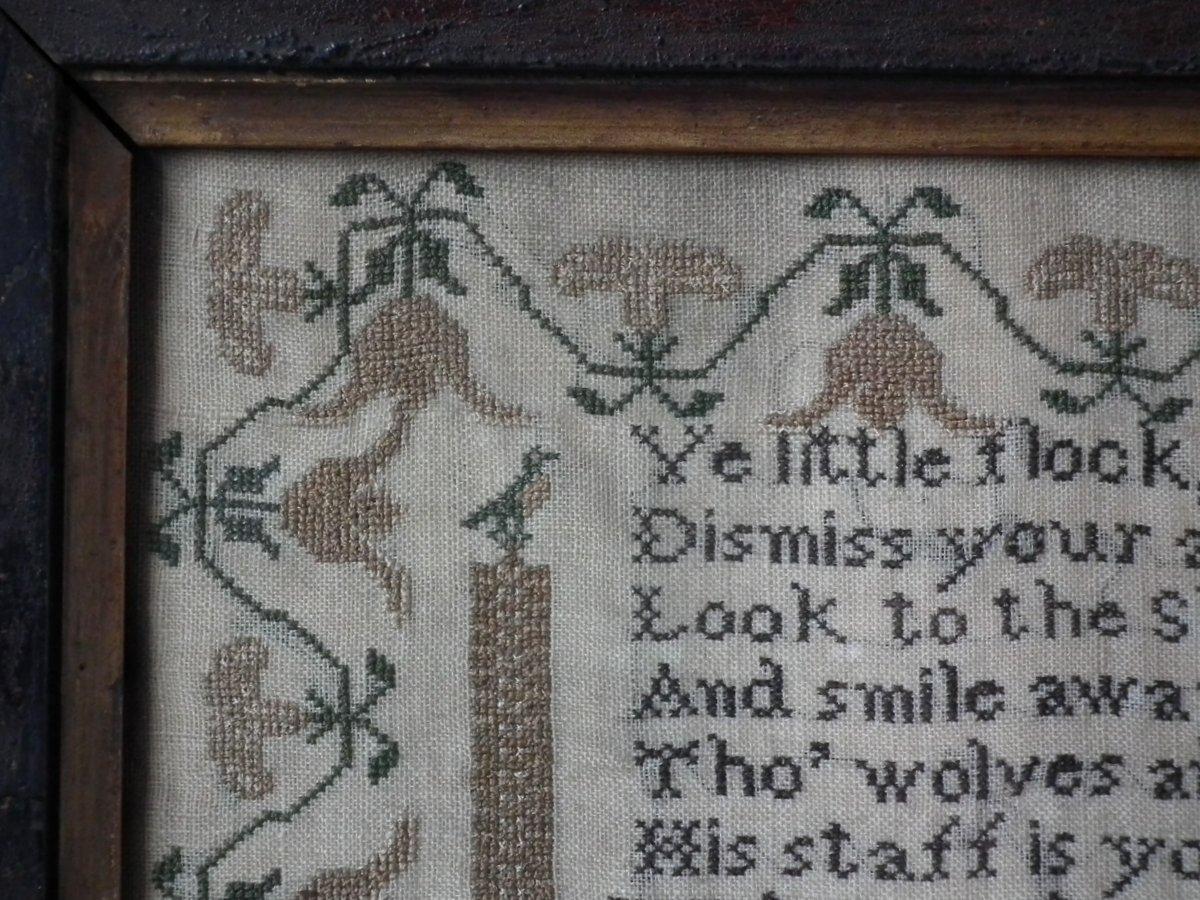 English Antique Sampler, 1836, by Alis Williams