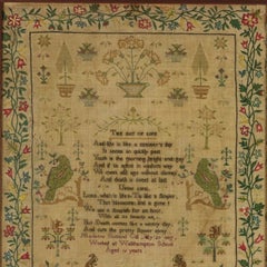 Antique Sampler, 1837, by Marianne Butland Gill