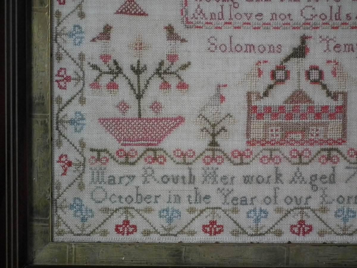 Antique Sampler, 1838, Mary Routh 10