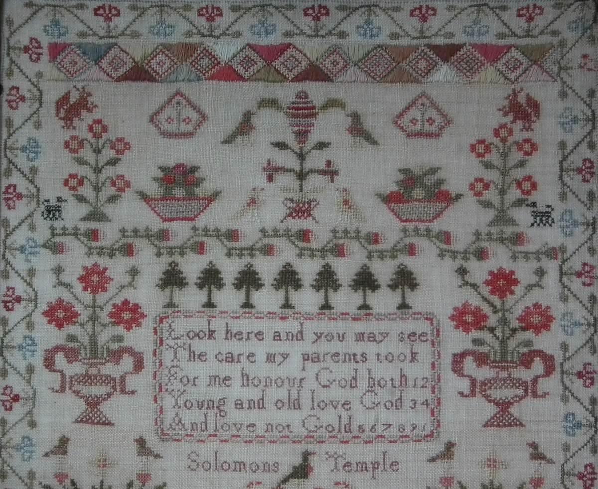 Antique Sampler, 1838, Mary Routh 11