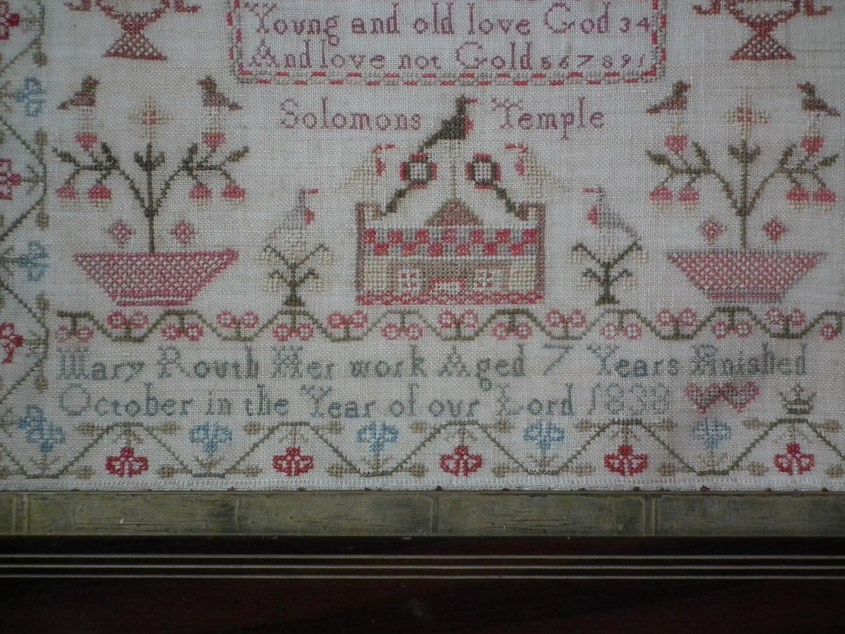 Antique Sampler, 1838, Mary Routh 12
