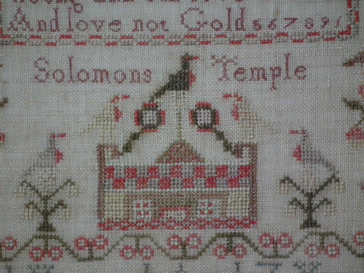 English Antique Sampler, 1838, Mary Routh