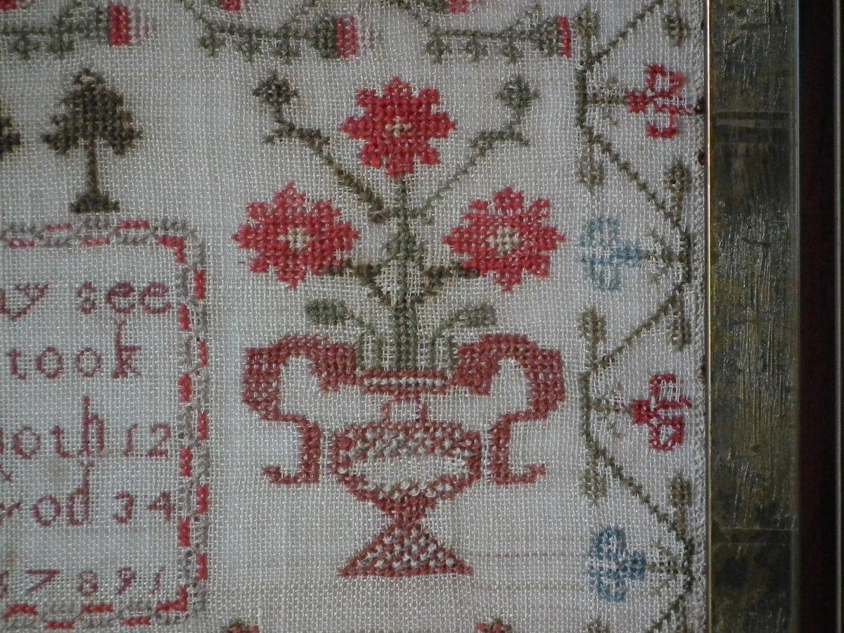 Antique Sampler, 1838, Mary Routh 3