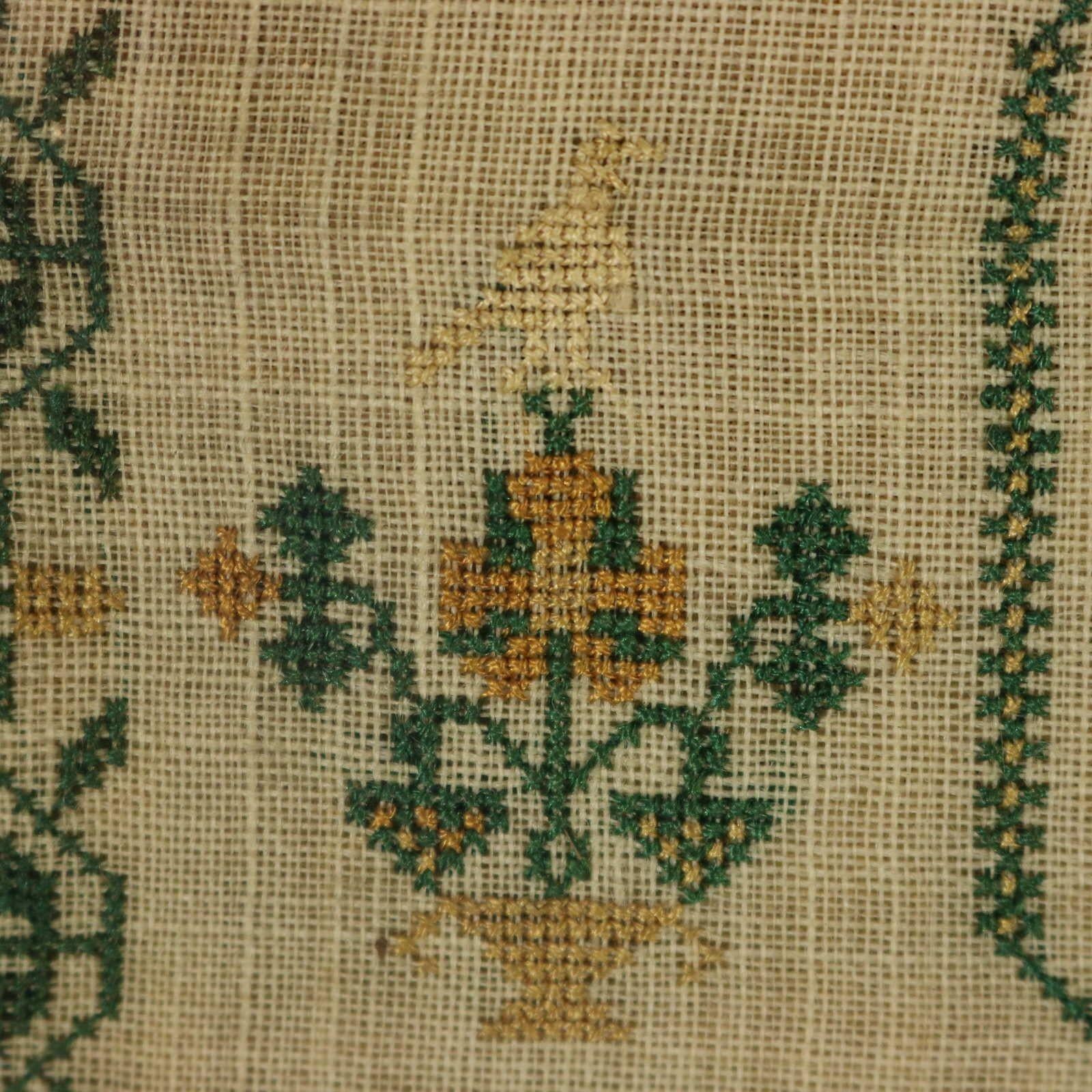 Antique Sampler, 1840, By Elizabeth Ann Fox For Sale 9