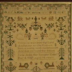 Antique Sampler, 1849, by Jane Joslin