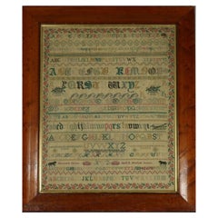 Antique Sampler, c.1850, by Elizabeth Carter, Sussex