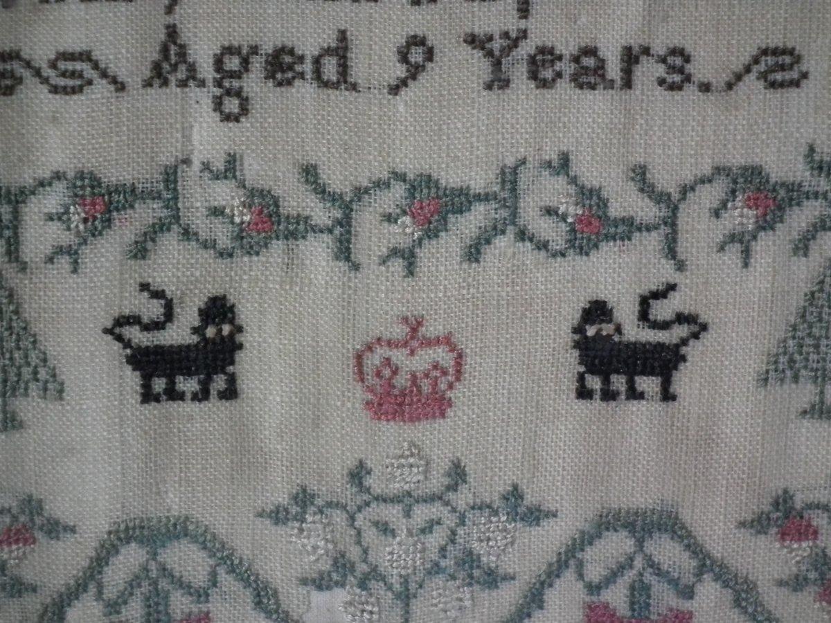 Antique Sampler, circa 1830, Mary Ann Papworth, on Britain 4