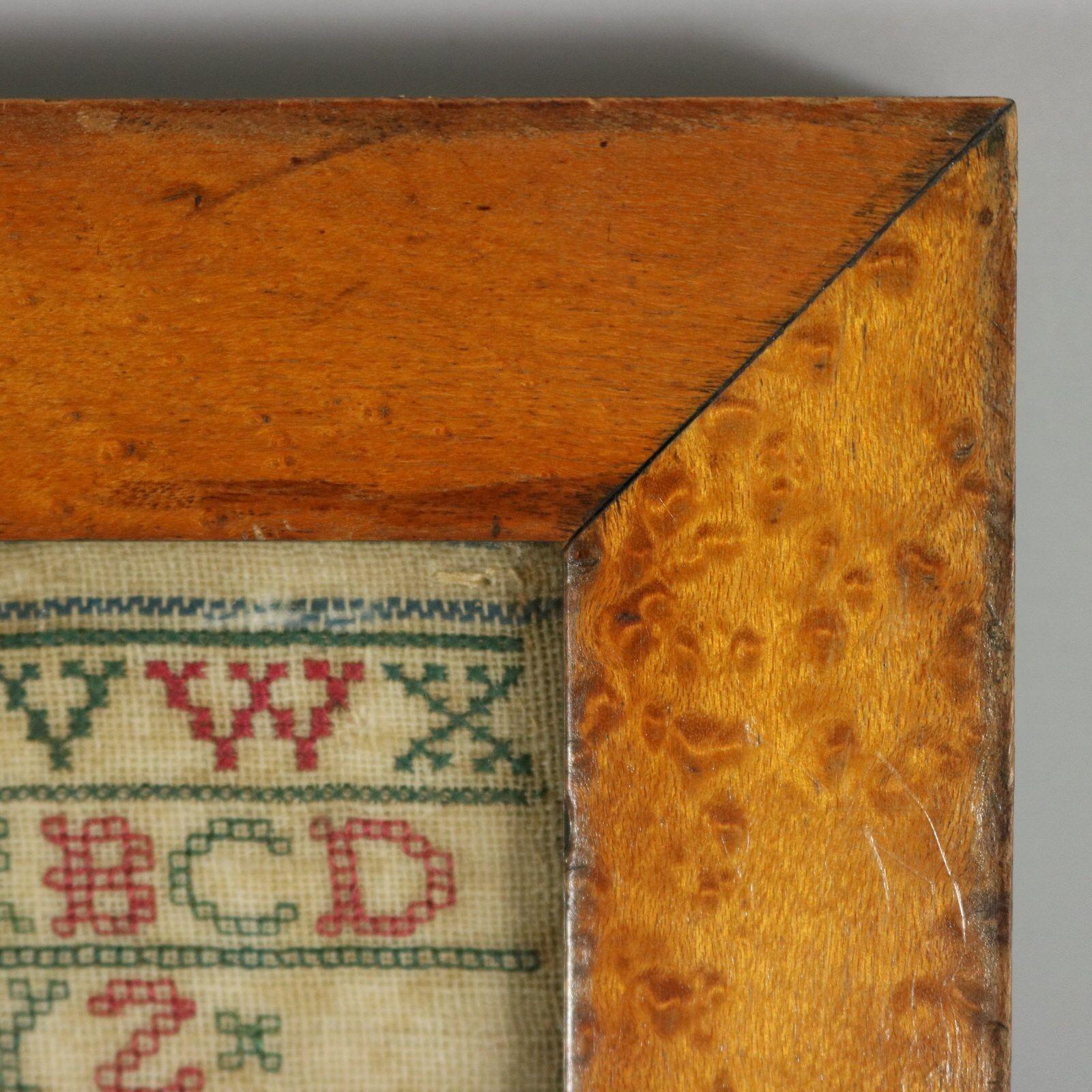 Antique Sampler Stitched in 1736, Scottish 7