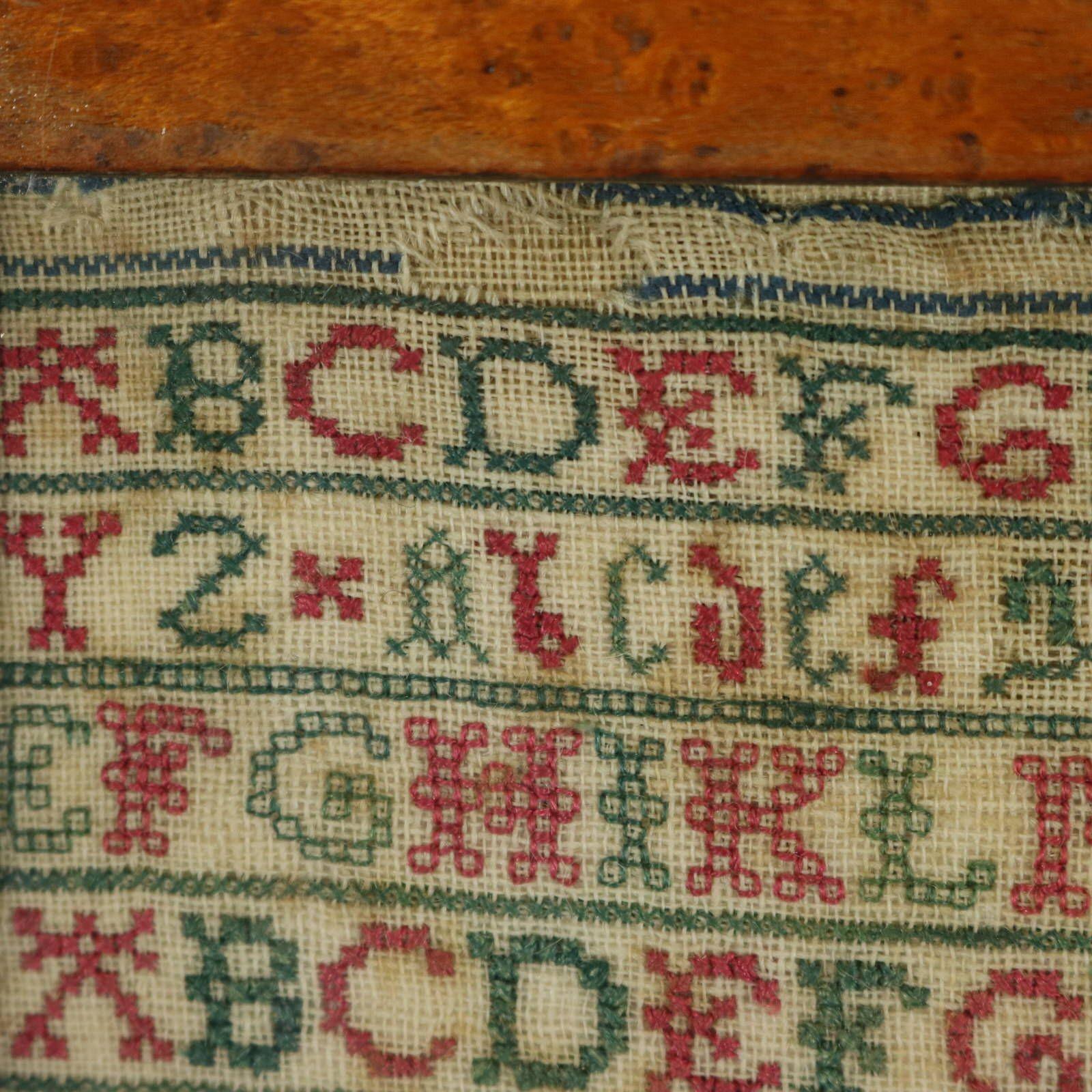 Antique Sampler Stitched in 1736, Scottish For Sale 9