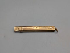 Antique Sampson Mordan 9ct Gold Propelling Pencil Holder, London Hallmark