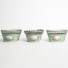 Antike Samson emaillierte Jardiniere / cachePot-Messingeinsatz, Samson emailliert