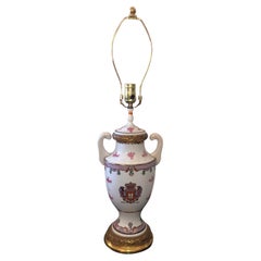 Antike Samson-Vase aus französischem Porzellan – chinesische Wappen-Tischlampe