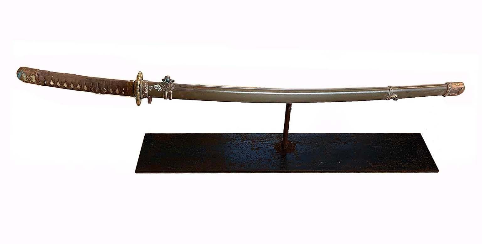 19th Century Antique Samurai Katana Sword with Scabbard