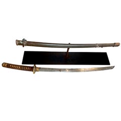 Antikes Samurai-Katana-Schwert mit Scheide