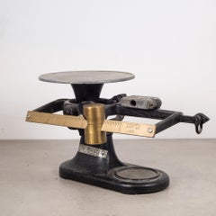 Antique San Francisco Brass and Cast Iron Balance Scale, circa 1930