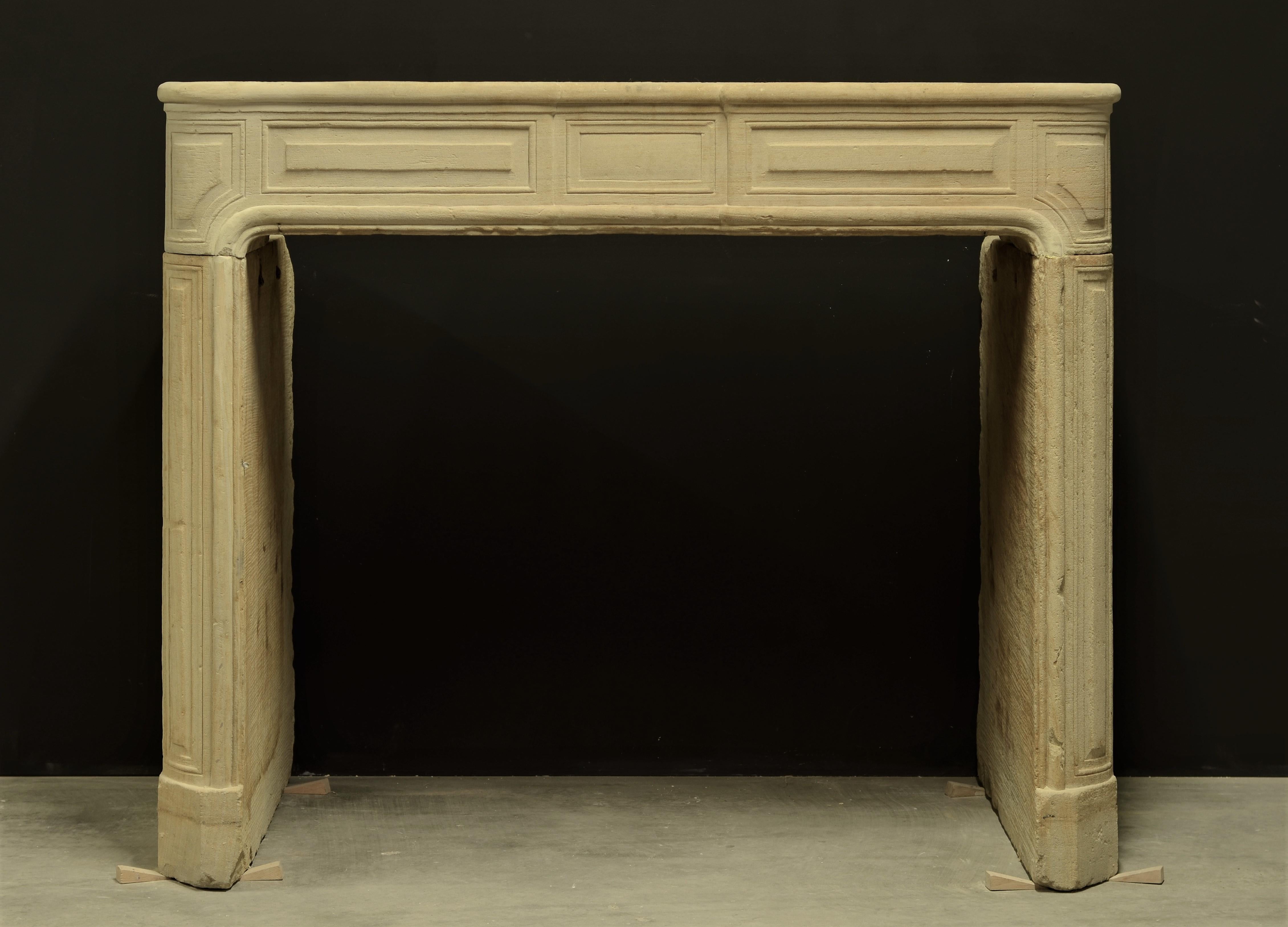 Antique Sandstone Louis XVI Fireplace Mantel

A nice soft toned French Louis XVI Fireplace mantel in a Fine quality sandstone.
The paneled frieze is supported by rounded jambs also with panels.

Overal in a nice original condition with some minor