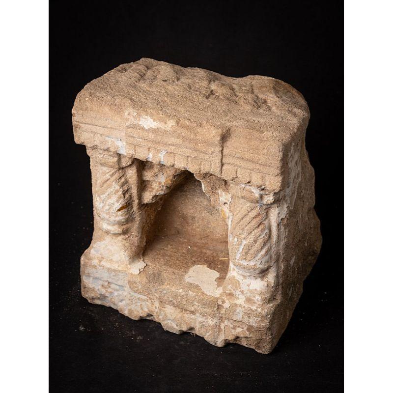 Antique Sandstone Shrine from India from, India For Sale 4