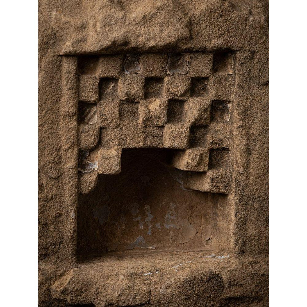 Antique Sandstone Shrine from India from India For Sale 3