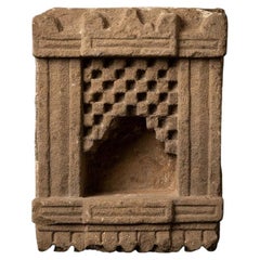 Sanctuaire antique en grès de l'Inde de l'Inde