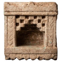 Antique sanctuaire en grès d'Inde provenant d'Inde