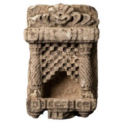 Vintage sandstone shrine from India from India