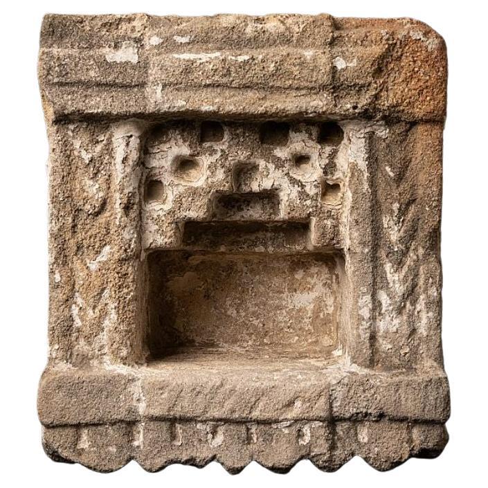 Antique sandstone shrine from India from India For Sale